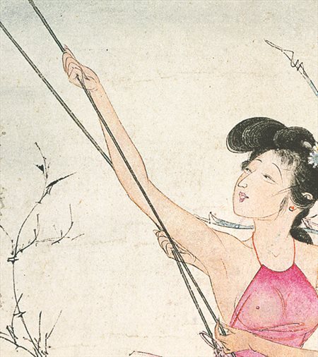 揭阳-胡也佛的仕女画和最知名的金瓶梅秘戏图